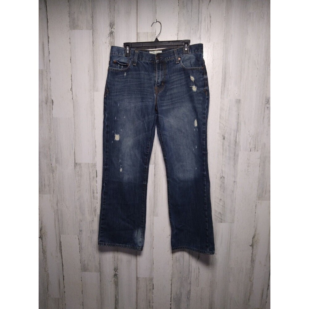 Aeropostale Benton Original Boot Denim Blue Distressed Jeans Size Men's 31 X 30